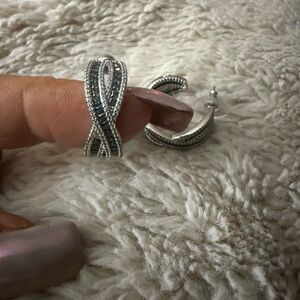 Elegant Silver Hoop Earrings